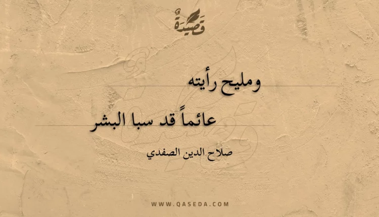 قصيدة ومليح رأيته