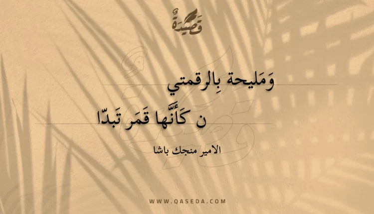 قصيدة ومليحة بالرقمتي
