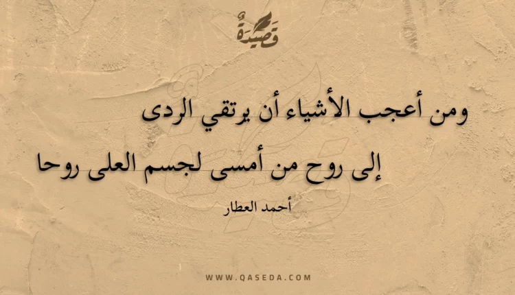 قصيدة ومن أعجب الأشياء أن يرتقي الردى