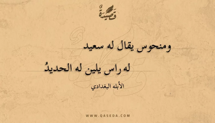 قصيدة ومنحوس يقال له سعيد
