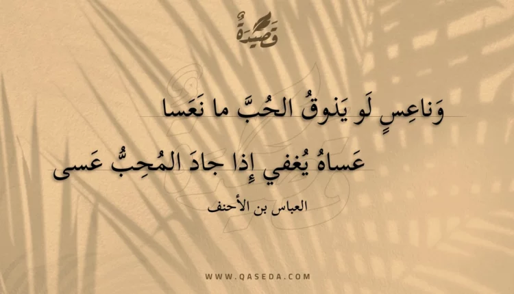 قصيدة وناعس لو يذوق الحب ما نعسا