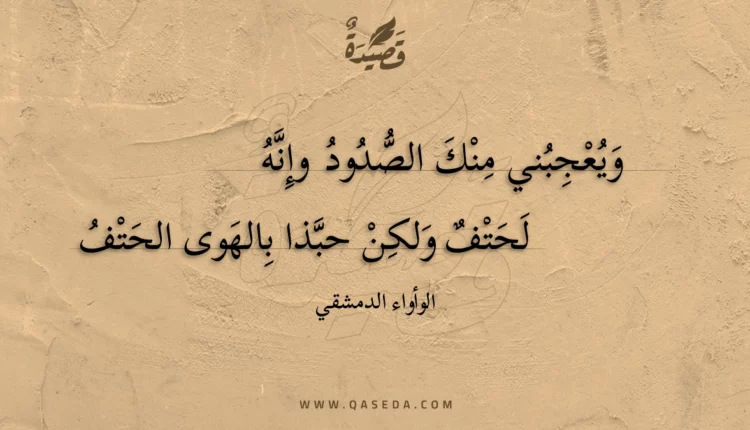 قصيدة ويعجبني منك الصدود وإنه