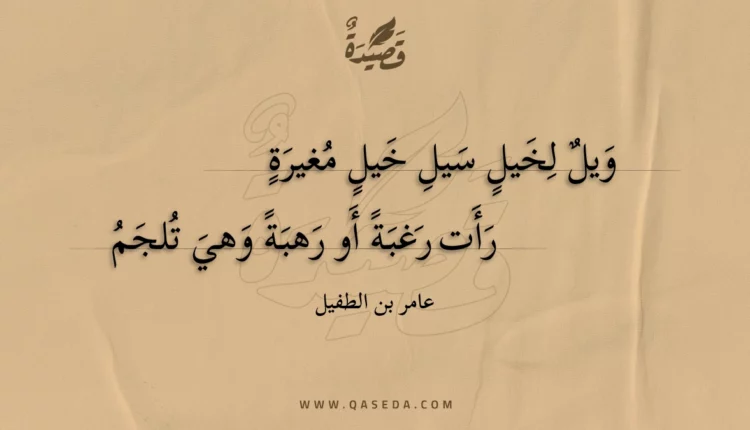 قصيدة ويل لخيل سيل خيل مغيرة