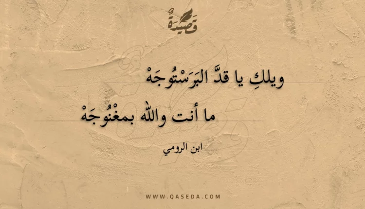 قصيدة ويلك يا قد البرستوجه