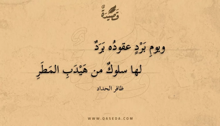 قصيدة ويوم برد عقوده برد