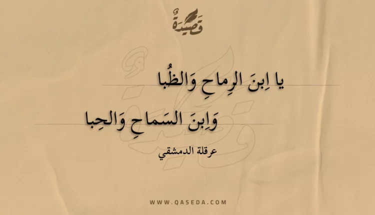 قصيدة يا ابن الرماح والظبا