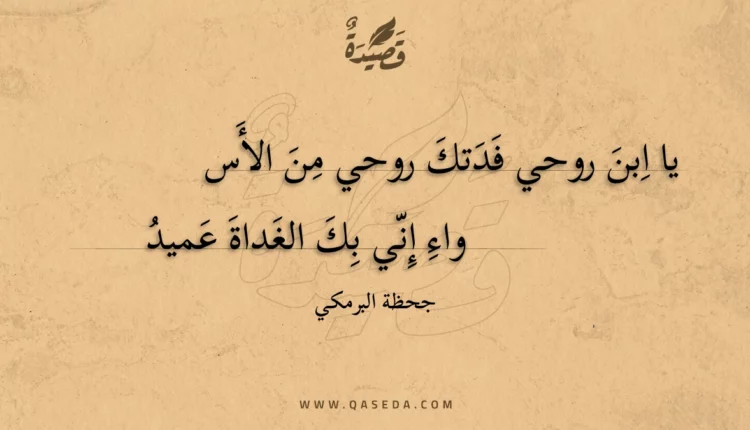 قصيدة يا ابن روحي فدتك روحي من الأسواء