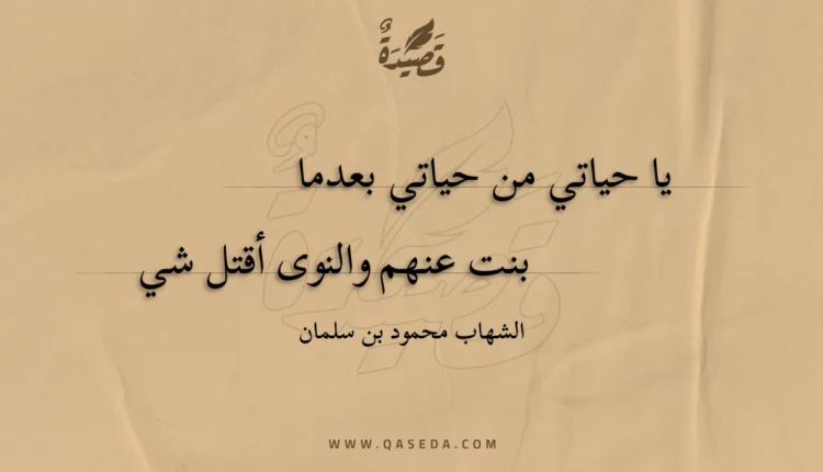 قصيدة يا حياتي من حياتي بعدما