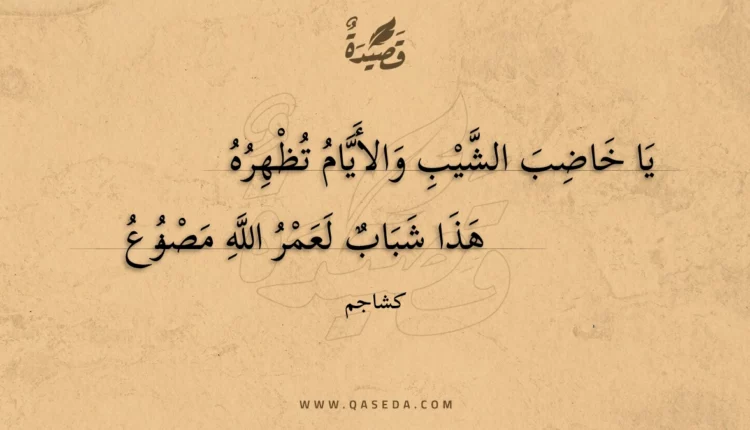 قصيدة يا خاضب الشيب والأيام تظهره
