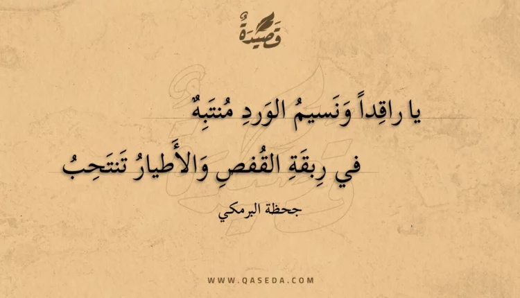 قصيدة يا راقدا ونسيم الورد منتبه