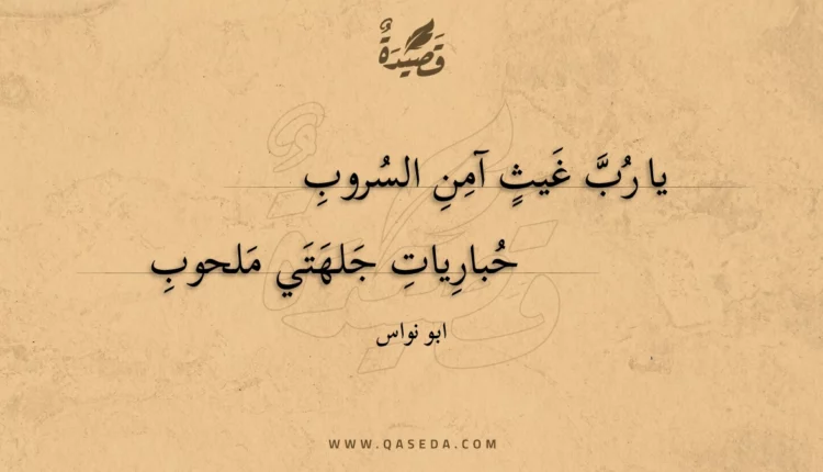 قصيدة يا رب غيث آمن السروب