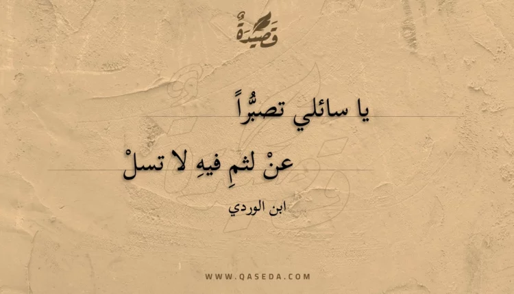 قصيدة يا سائلي تصبرا
