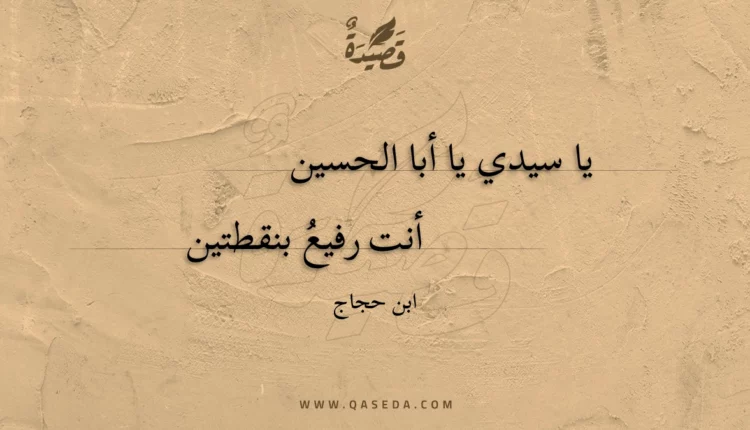 قصيدة يا سيدي يا أبا الحسين
