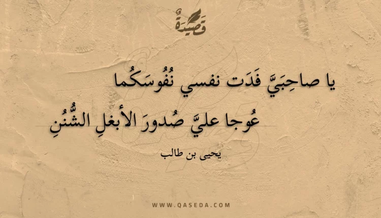 قصيدة يا صاحبي فدت نفسي نفوسكما
