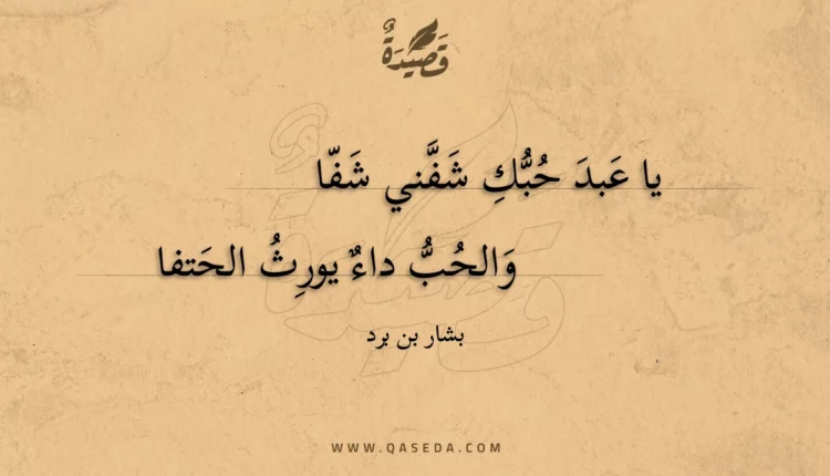 قصيدة يا عبد حبك شفني شفا