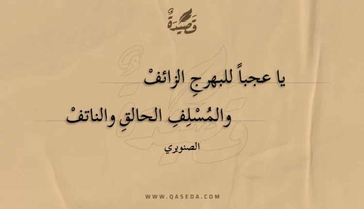 قصيدة يا عجبا للبهرج الزائف