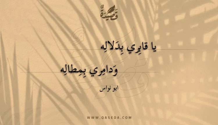 قصيدة يا قابري بدلاله