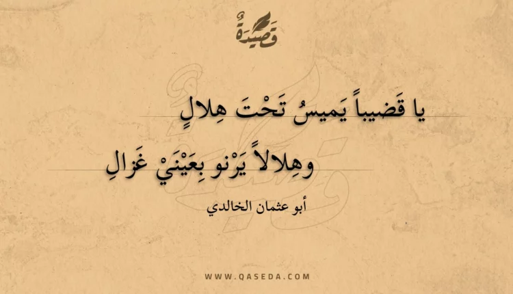 قصيدة يا قضيبا يميس تحت هلال