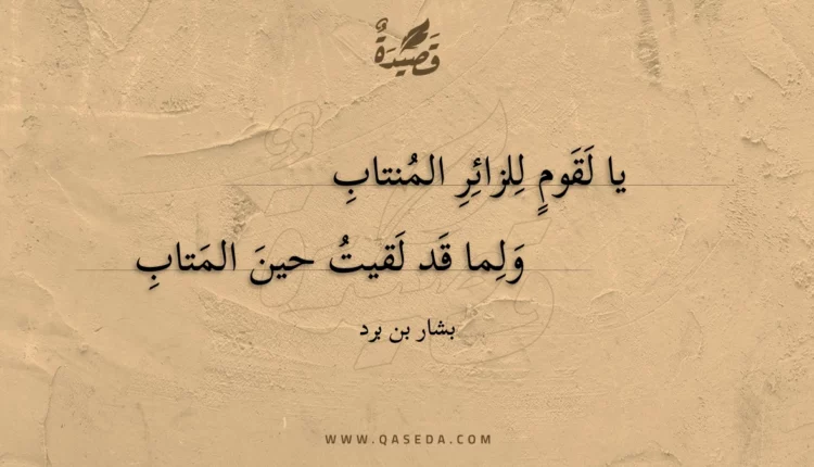 قصيدة يا لقوم للزائر المنتاب