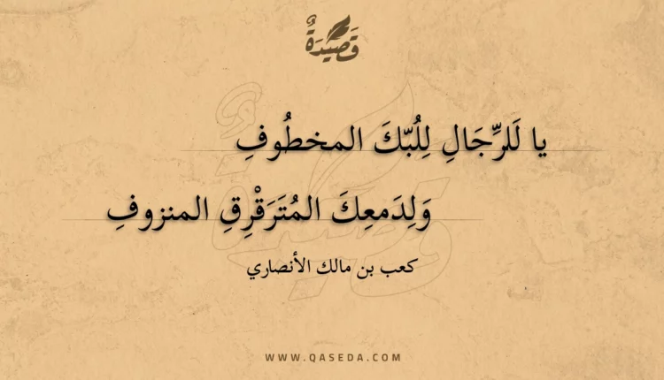 قصيدة يا للرجال للبك المخطوف