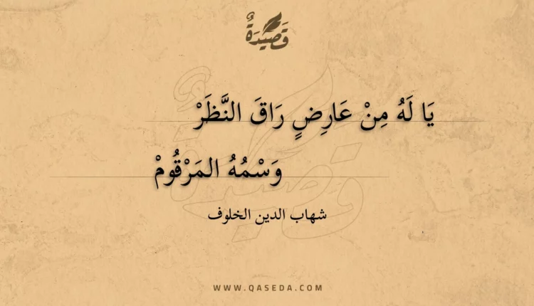 قصيدة يا له من عارض راق النظر
