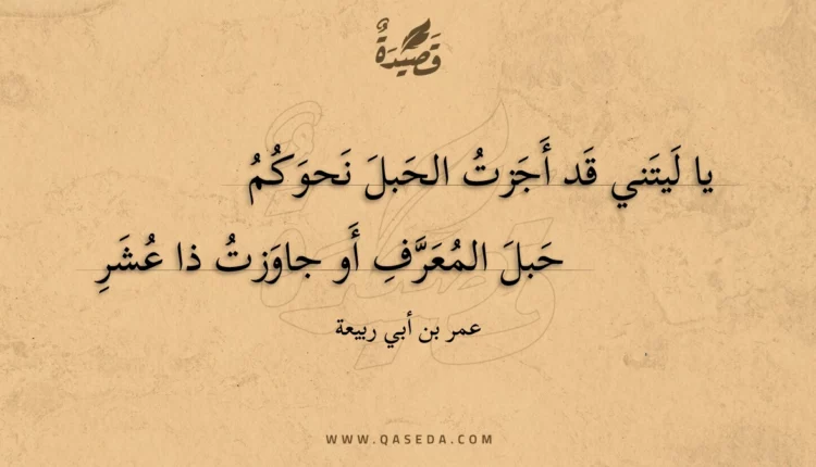 قصيدة يا ليتني قد أجزت الحبل نحوكم