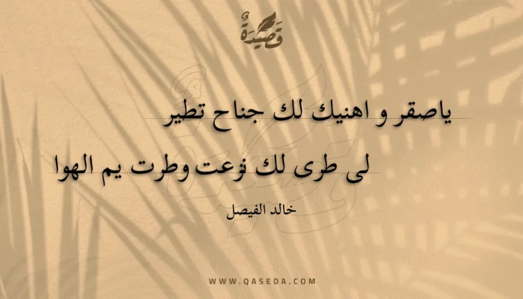 قصيدة ياصقر