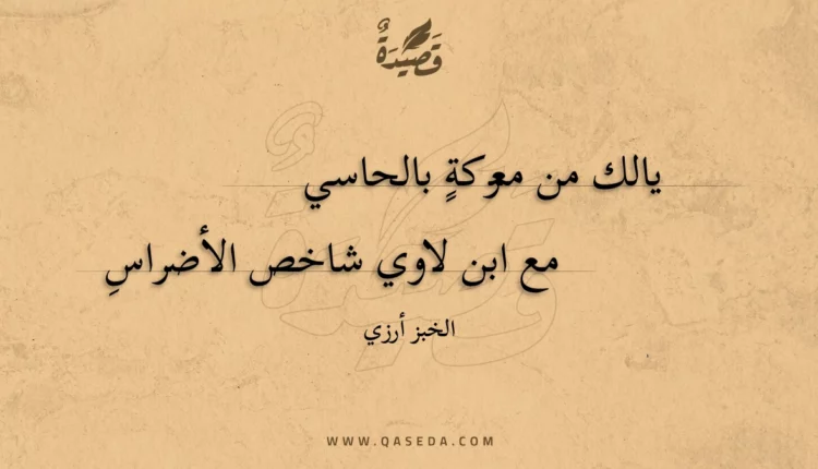 قصيدة يالك من معركة بالحاسي