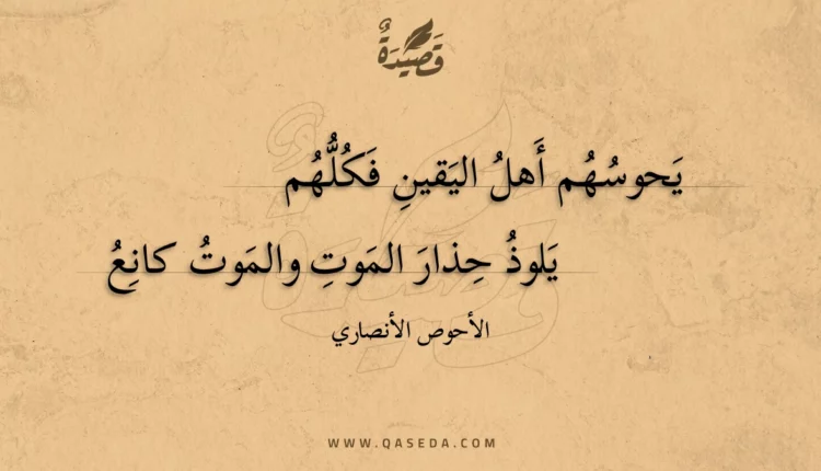 قصيدة يحوسهم أهل اليقين فكلهم