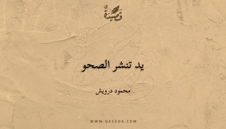 قصيدة يد تنشر الصحو