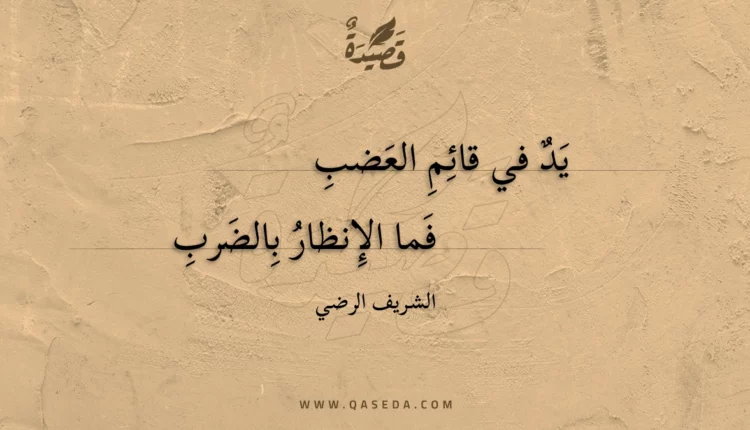 قصيدة يد في قائم العضب