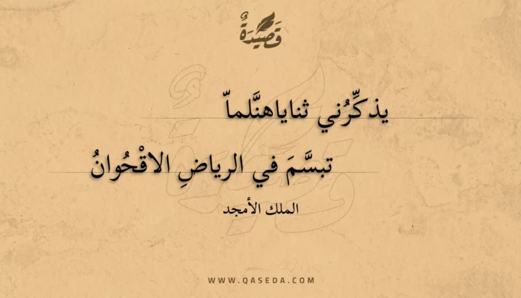 قصيدة يذكرني ثناياهنلما