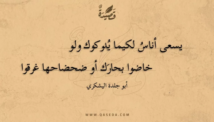 قصيدة يسعى أناس لكيما يدركوك ولو