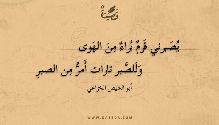 قصيدة يصبرني قرم براء من الهوى