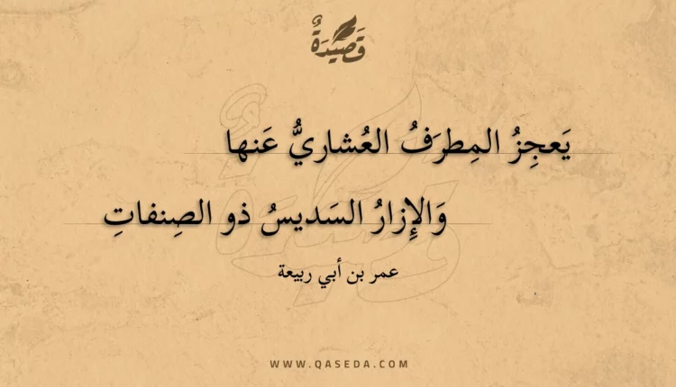 قصيدة يعجز المطرف العشاري عنها