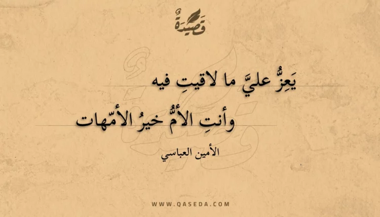 قصيدة يعز علي ما لاقيت فيه