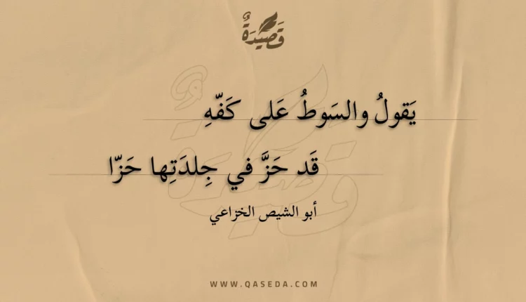 قصيدة يقول والسوط على كفه
