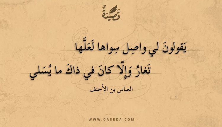 قصيدة يقولون لي واصل سواها لعلها