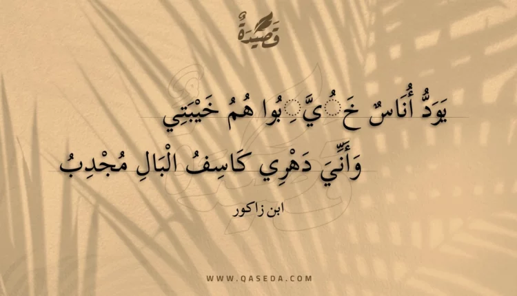 قصيدة يود أناس خيبوا هم خيبتي